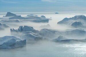 Spot Icebergs In The Fog