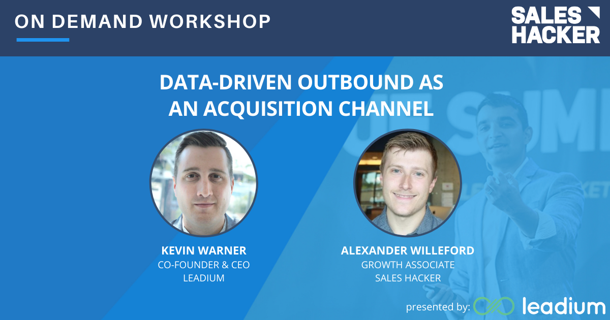 Data-Driven Outbound as an Acquisition Channel