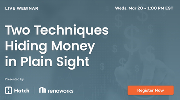 Two Techniques Hiding Money in Plain Sight