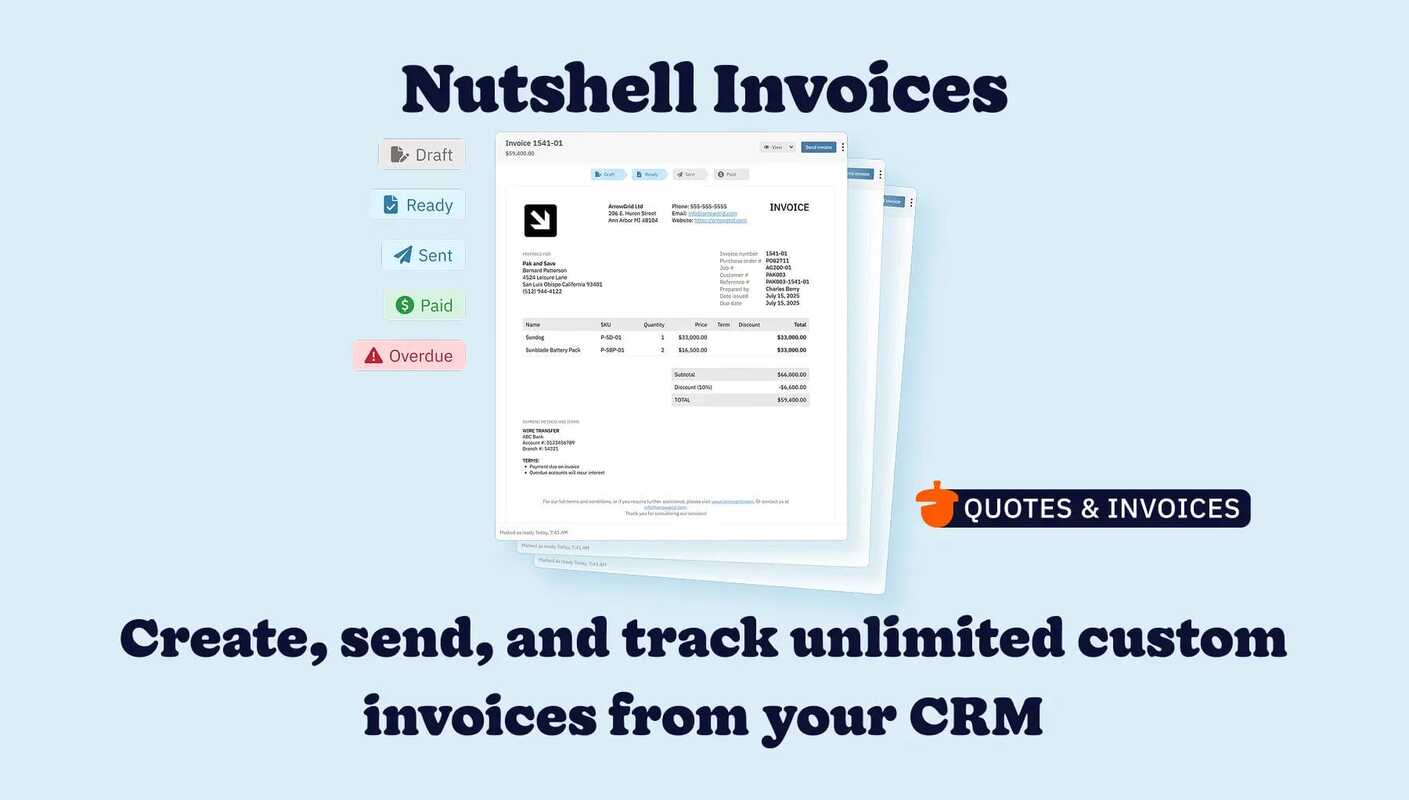 Improve Cash Flow Management and Get Paid Faster With Nutshell Invoices