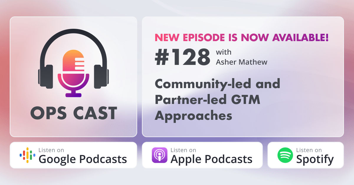 Community-led and Partner-led GTM Approaches with Asher Mathew - Marketing Operations