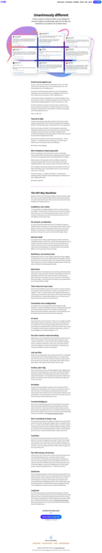 Hey.com's Manifesto + Sales Page - Swipe File