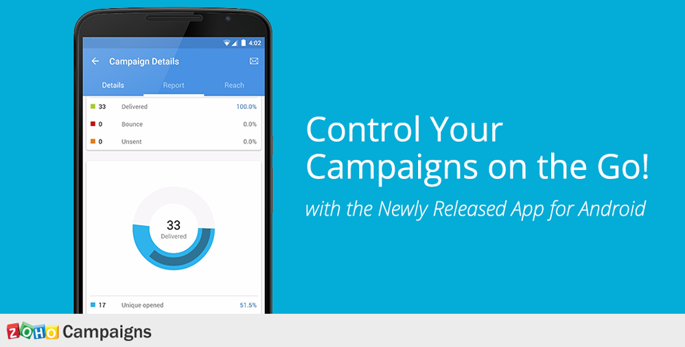 New Zoho Campaigns App for Android: Control your campaigns on the go - Zoho Blog