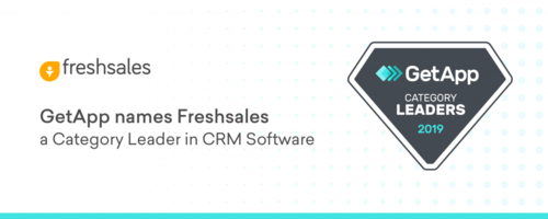 GetApp names Freshsales a Category Leader in CRM Software for the year 2019 - Freshworks CRM Blog