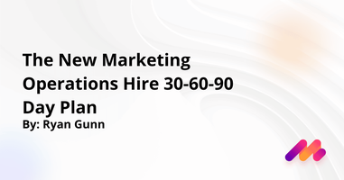 The New Marketing Operations Hire 30-60-90 Day Plan