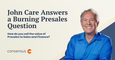 John Care Answers a Burning Presales Question