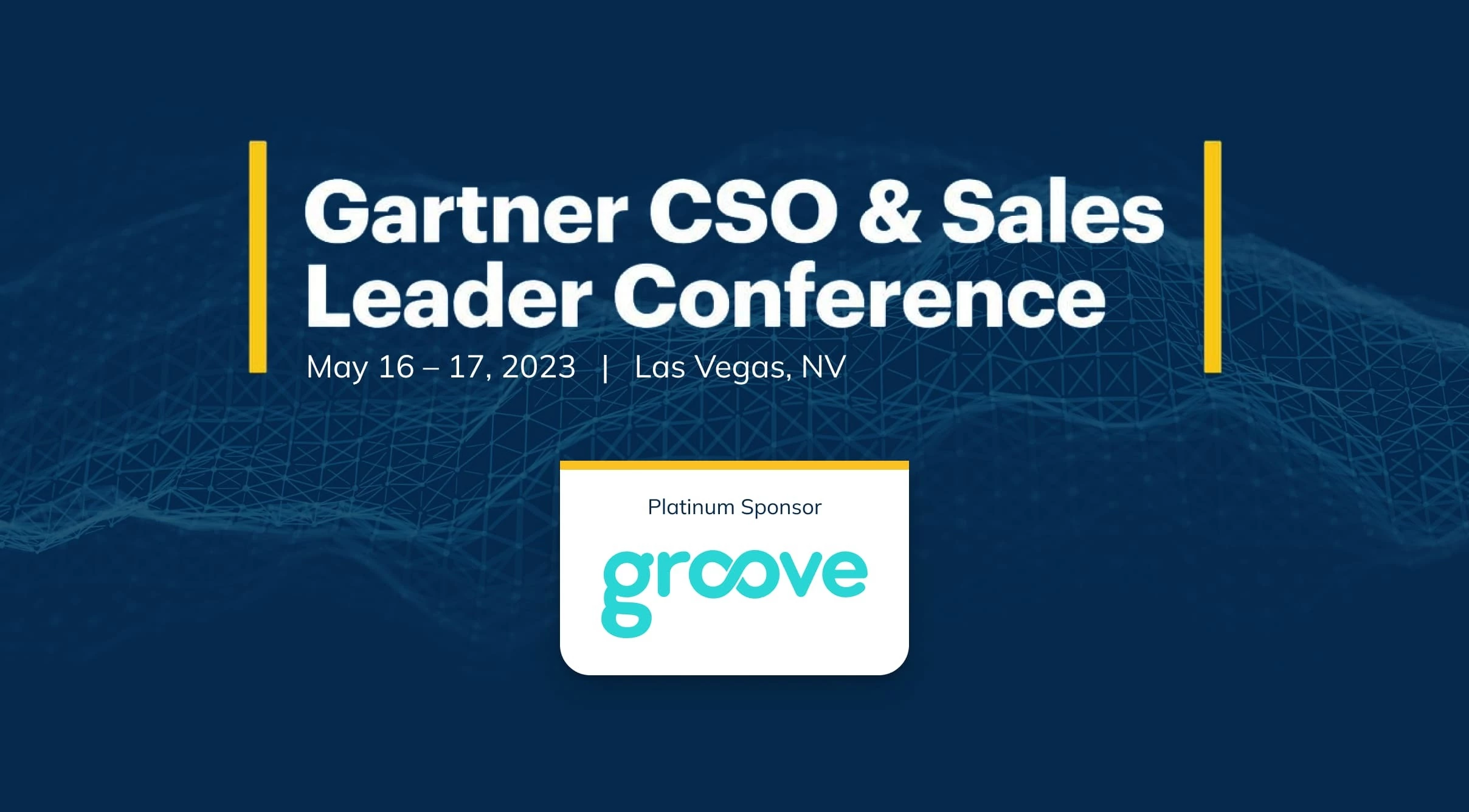 Join Groove at the Gartner CSO & Sales Leader Conference
