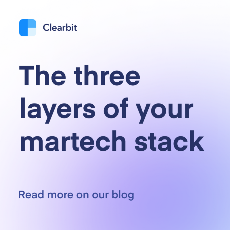 The three layers of your martech stack