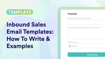 Inbound Sales Email Templates: How To Write & Examples