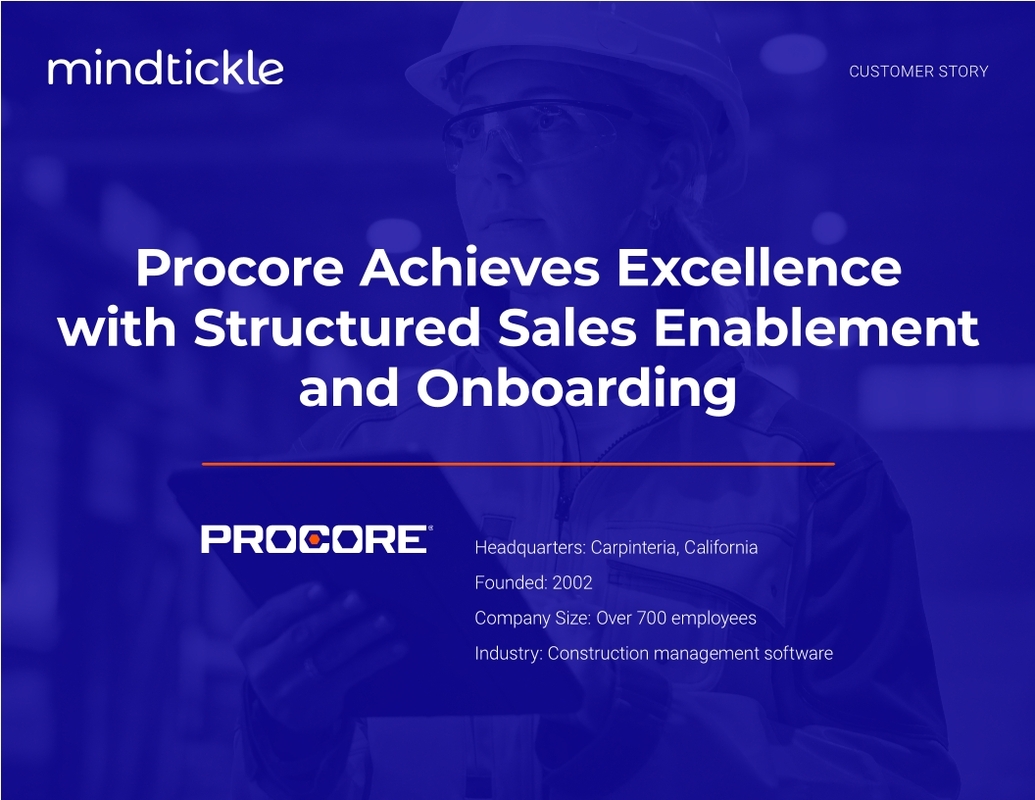 How Procore Achieved 90% Adoption of Content + Sales Enablement Technology