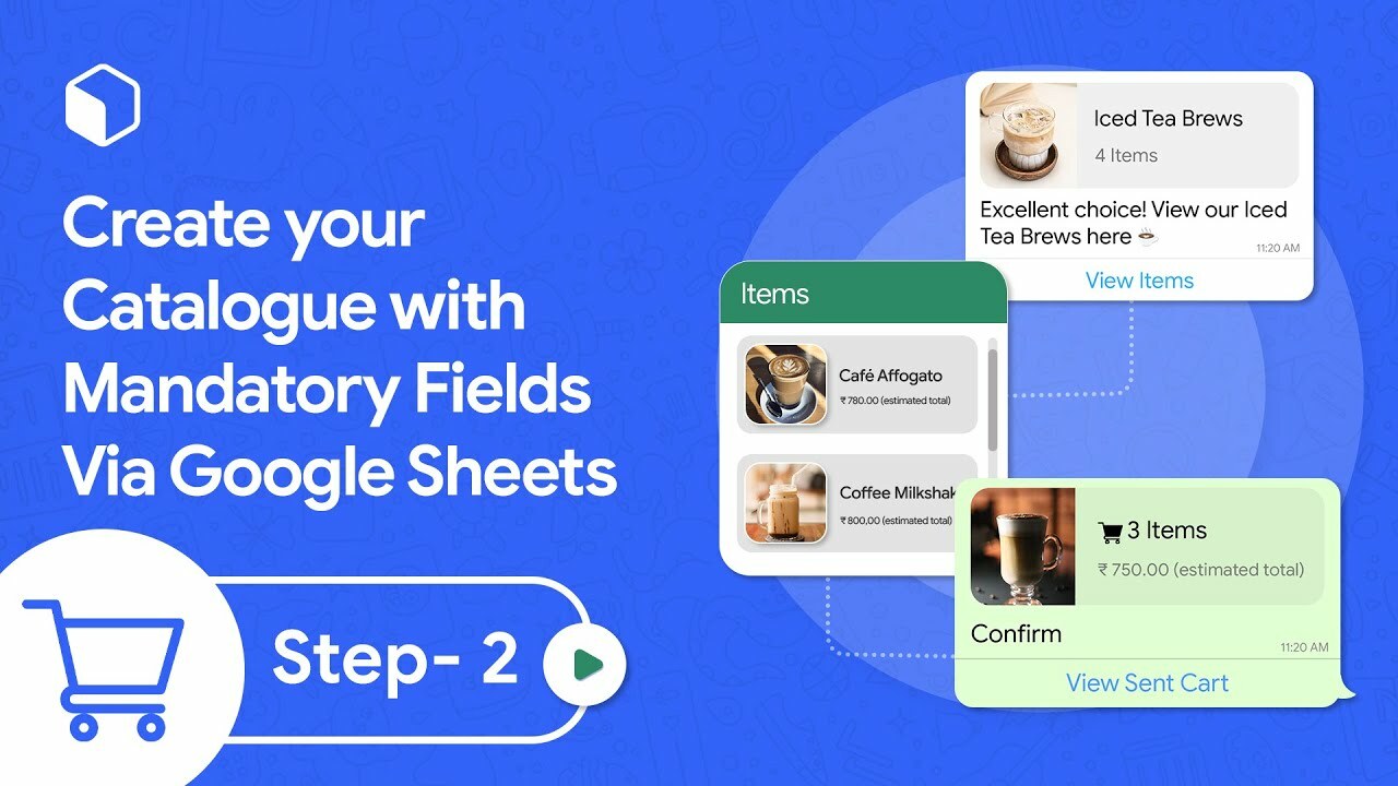 Step 2: Create your Catalogue with Mandatory Fields via Google Sheets (WhatsApp Catalogue)