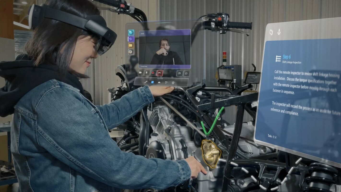Holographic Microsoft Teams features empower hybrid collaboration in the industrial metaverse