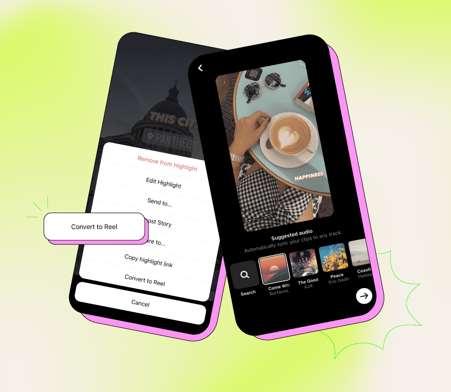Instagram Introduces "Convert to Reel" Feature for Highlights