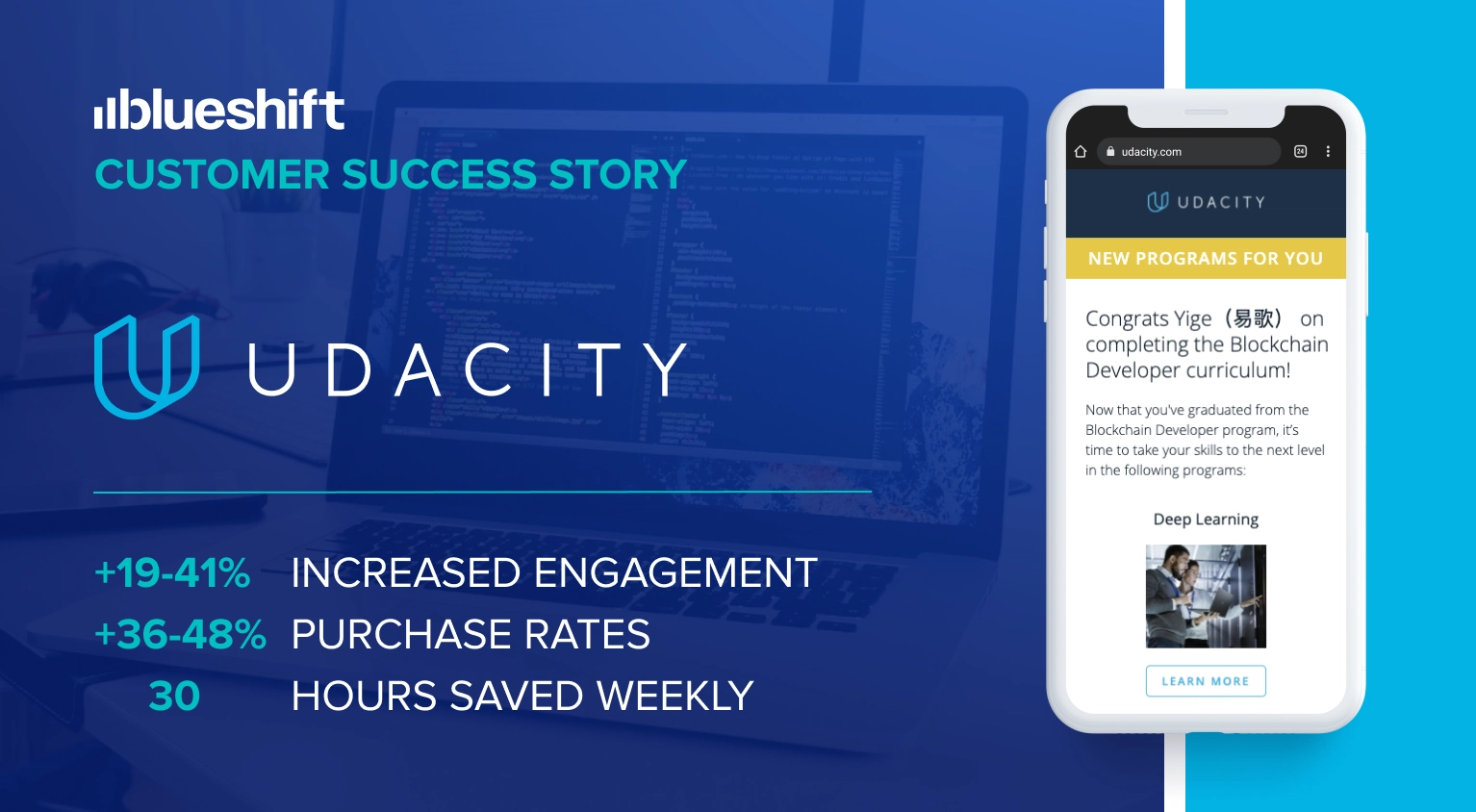 Udacity Grows Enrollment and Engagement with Customized Learning Experiences