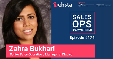 Growing Sales Teams at Scale with Zahra Bukhari - Sales Ops Demystied