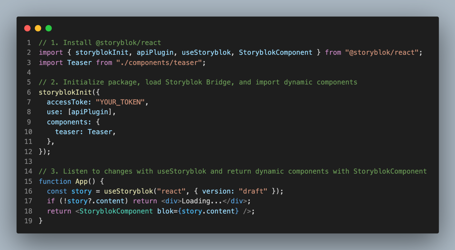 Announcing @storyblok/react