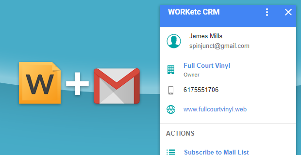 Introducing the New WORKetc CRM Add-on for the New Gmail