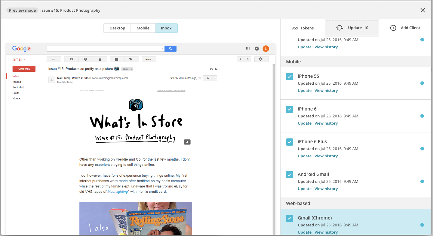 Making the Most of Inbox Preview