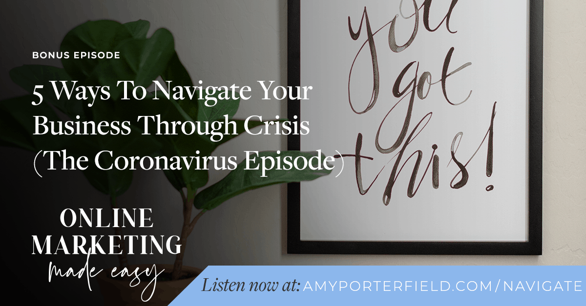 BONUS: 5 Ways to Navigate Your Business Through Crisis (The Coronavirus Episode) 