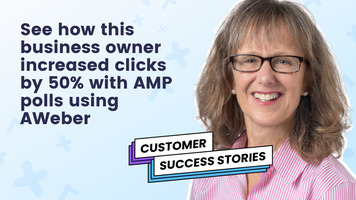 Increase clicks by 50% with AMP polls using AWeber