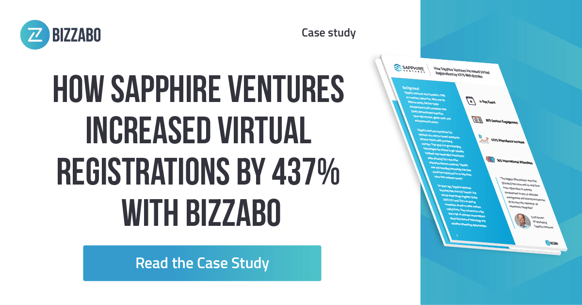 How Sapphire Ventures Increased Virtual Registrations by 437% With Bizzabo