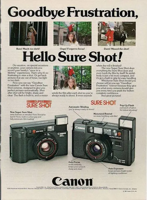 Well researched vintage camera ad - Swipe File
