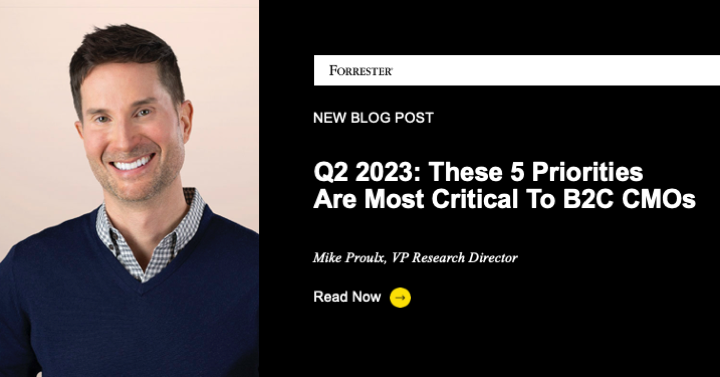 Q2 2023: These Five Priorities Are Most Critical To B2C CMOs