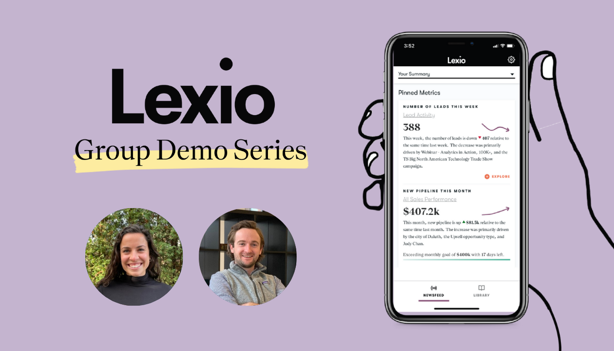 Lexio Group Demo | How to Adopt Data Storytelling Tech at Your Organization