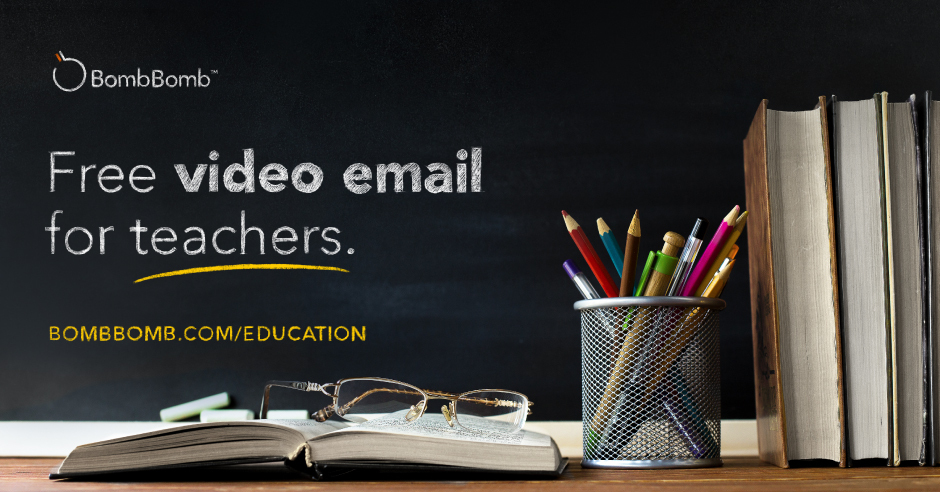Available Now: Free Video Email for TeachersBombBomb Announces Free Video Email for Teachers to Help with COVID19