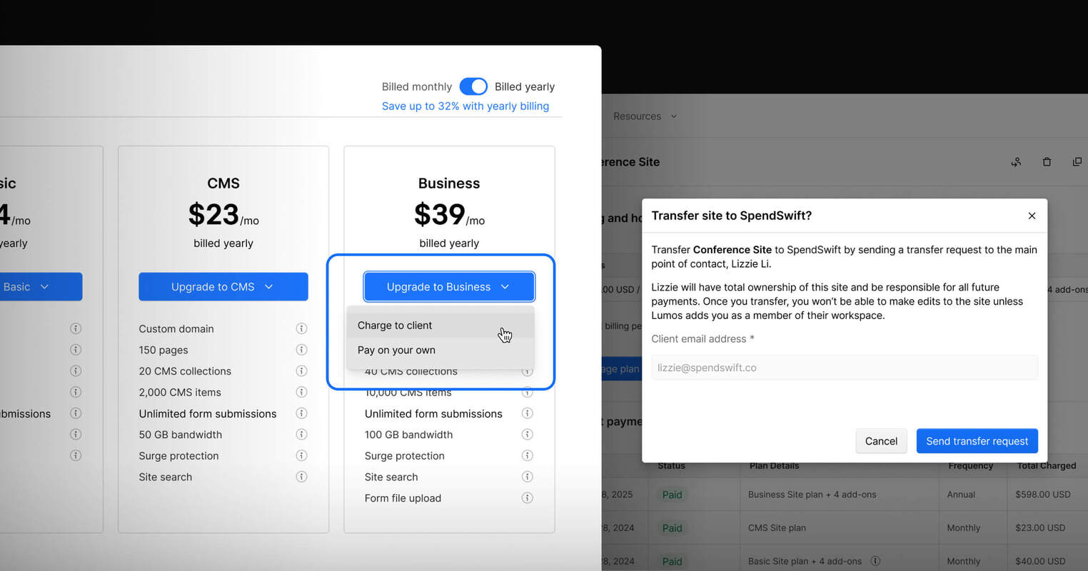 Simplify client management with client payments | Webflow Blog