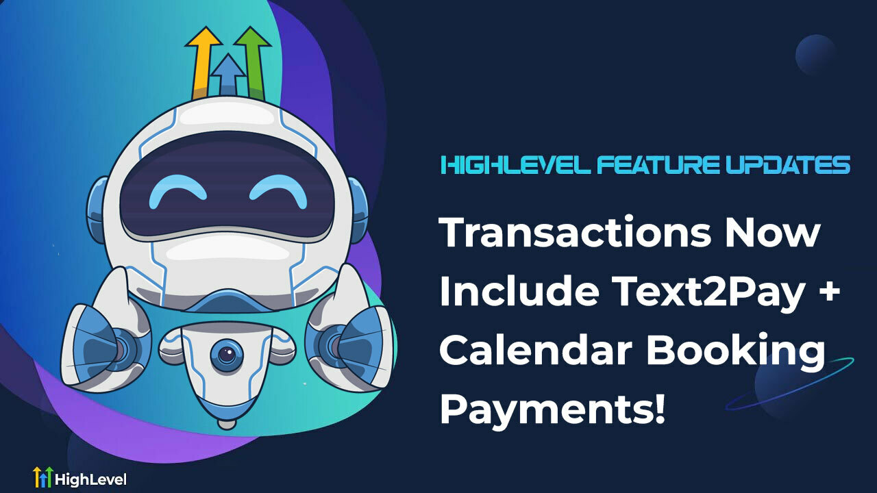 Transactions Now Include Text2Pay + Calendar Booking Payments!