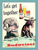 Budweiser Let's Get Together Ad (1952) - Swipe File