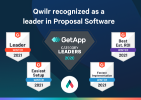 Celebrating wins: Qwilr recognized as a leader in Proposal Software