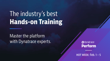 Getting Hands-on Training into more hands in 2021 | Dynatrace news