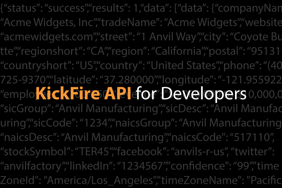 Announcing the New KickFire API for Developers Hub