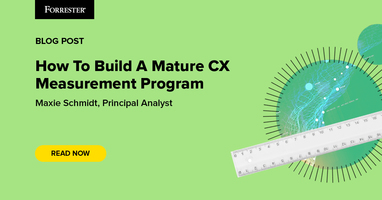 How To Build A Mature CX Measurement Program