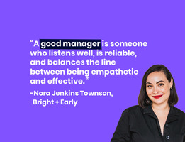 Nora Jenkins Townson: Material perks won't make your employees happy, great managers will
