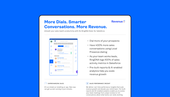 Know Who to Engage Use Case Factsheet - Revenue