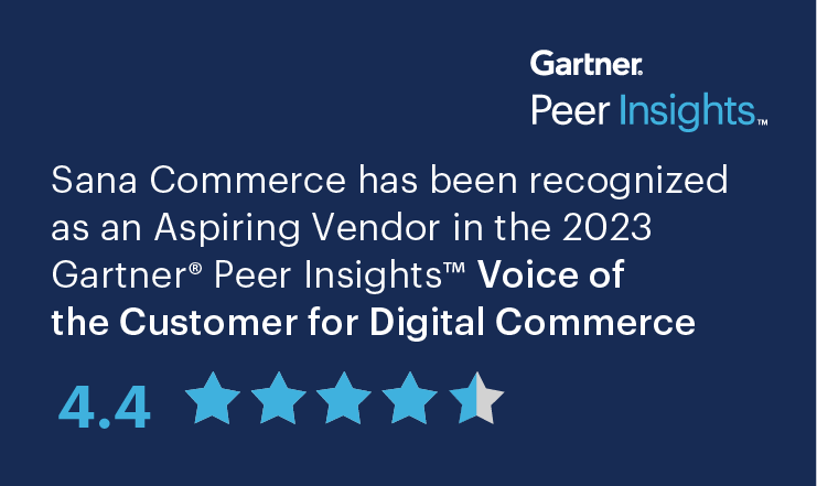 Sana Commerce placed in the Aspiring quadrant in the Gartner Peer Insights Voice of the Customer for Digital Commerce 2024