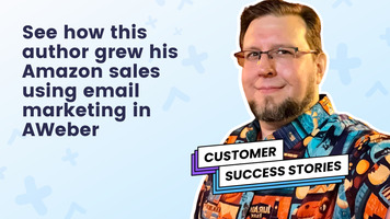 See how this author grew his Amazon sales using email marketing in AWeber