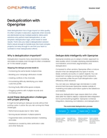 Deduplication with Openprise