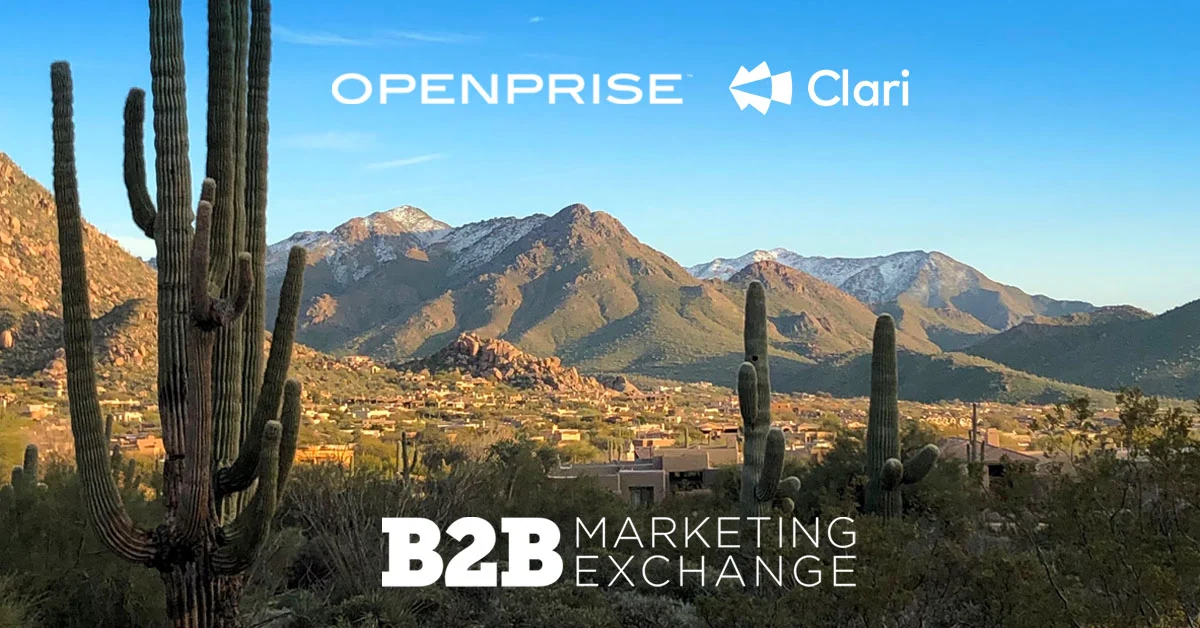 Going to B2BMX? Hear how Clari optimized their GTM spend with Openprise in a live version of this success story