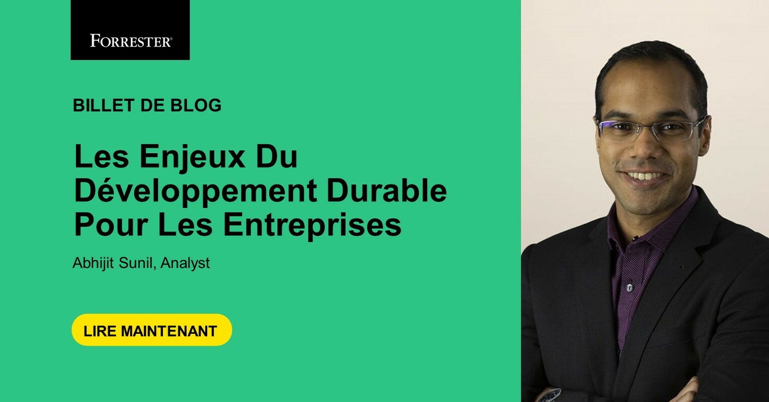 Les enjeux du développement durable pour les entreprises | Forrester France