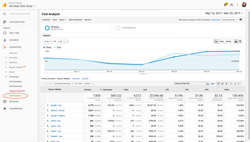 This is what you can do with cost data in Google Analytics