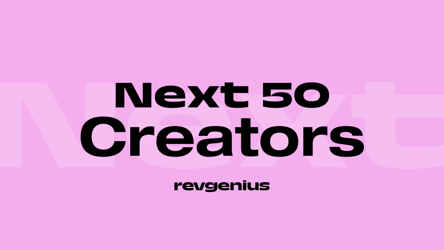 RevGenius Announces Next 50 Creators List, Featuring Emerging Creators in SaaS GTM