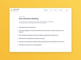 Exit interview meeting template (6 topics and ideas) | Spinach