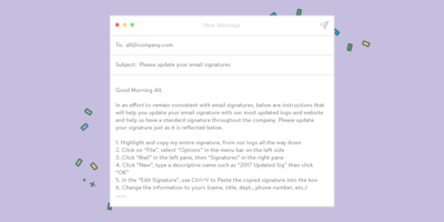 The Dreaded "Time to Update Your Email Signatures" Email - Terminus Site