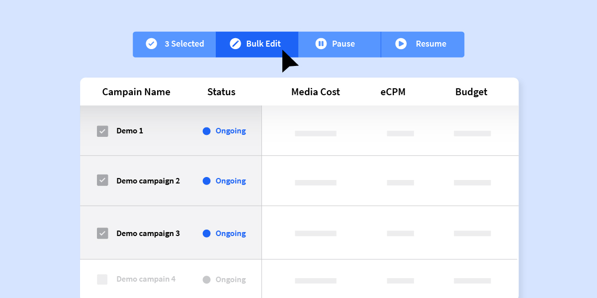 Improve Your Programmatic Campaign Productivity With Bulk Edit