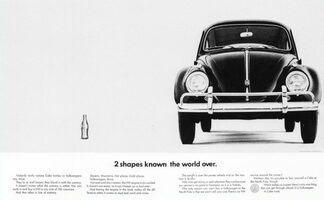 Volkswagen 2 shapes Landscape Print Ad - Swipe File