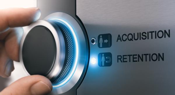 Average customer retention rate by industry